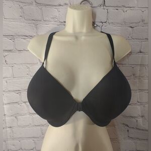 Wacoal Lace Impression Black Bra 38DDD Racerback Front Closure Lace Underwire